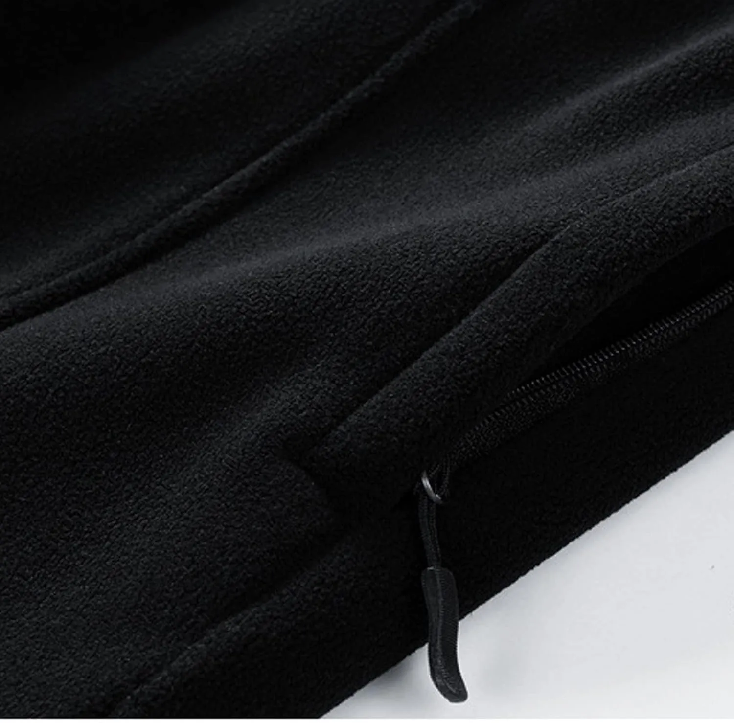 Bidobibo Fleece Pants Men Zipper Pocket Straight Leg Joggers Sherpa Lined Pants for Men Plus Size Thermal Warm Sweatpants