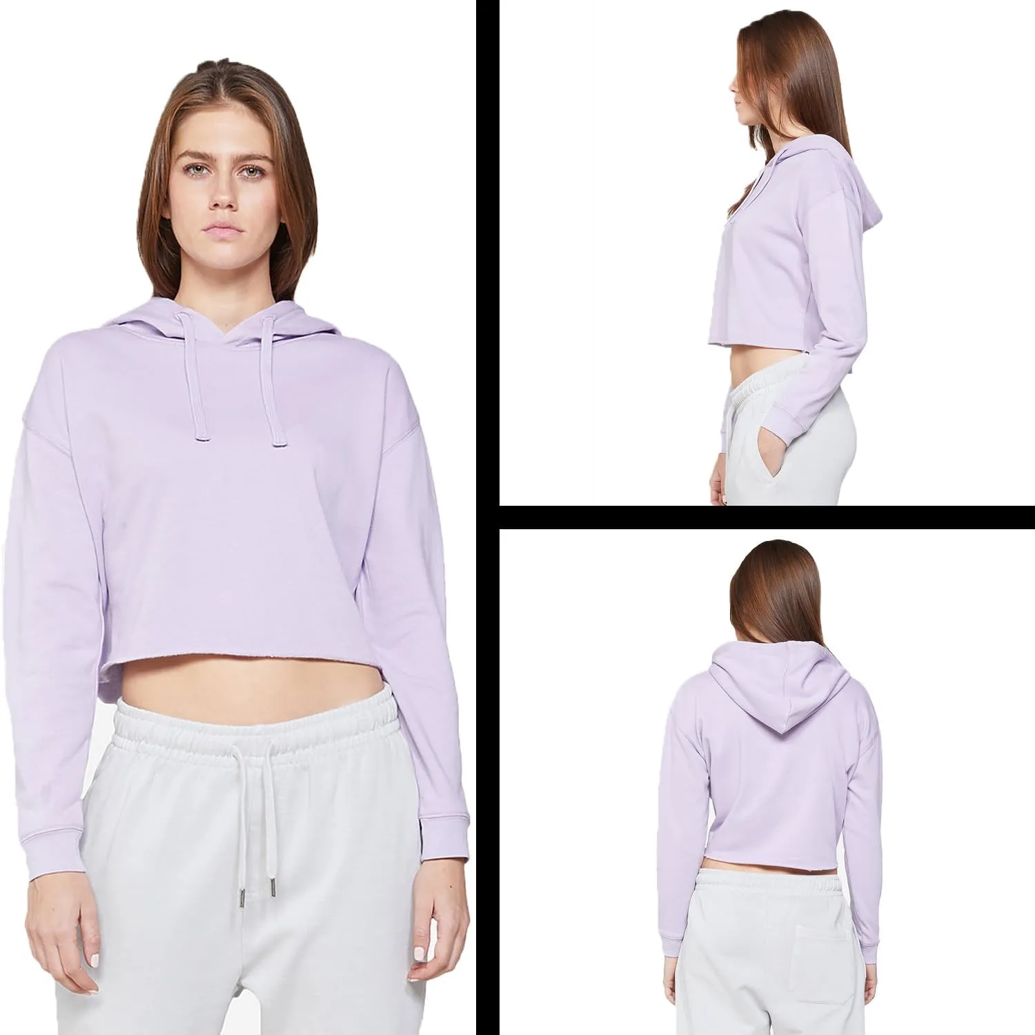 Boots On Da Ground Folding Fan Cropped Fleece Hoodie, Soft & Cozy, Trendy Fit