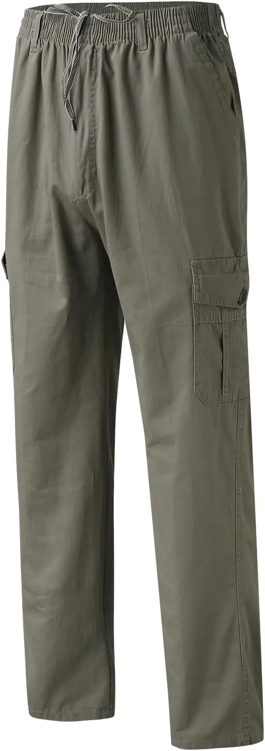 Cargo Pants for Men Big and Tall, Pants Men's Lightweight Relaxed Fit Cargo Pant Mens Work Hiking Ripstop Pants Cargo