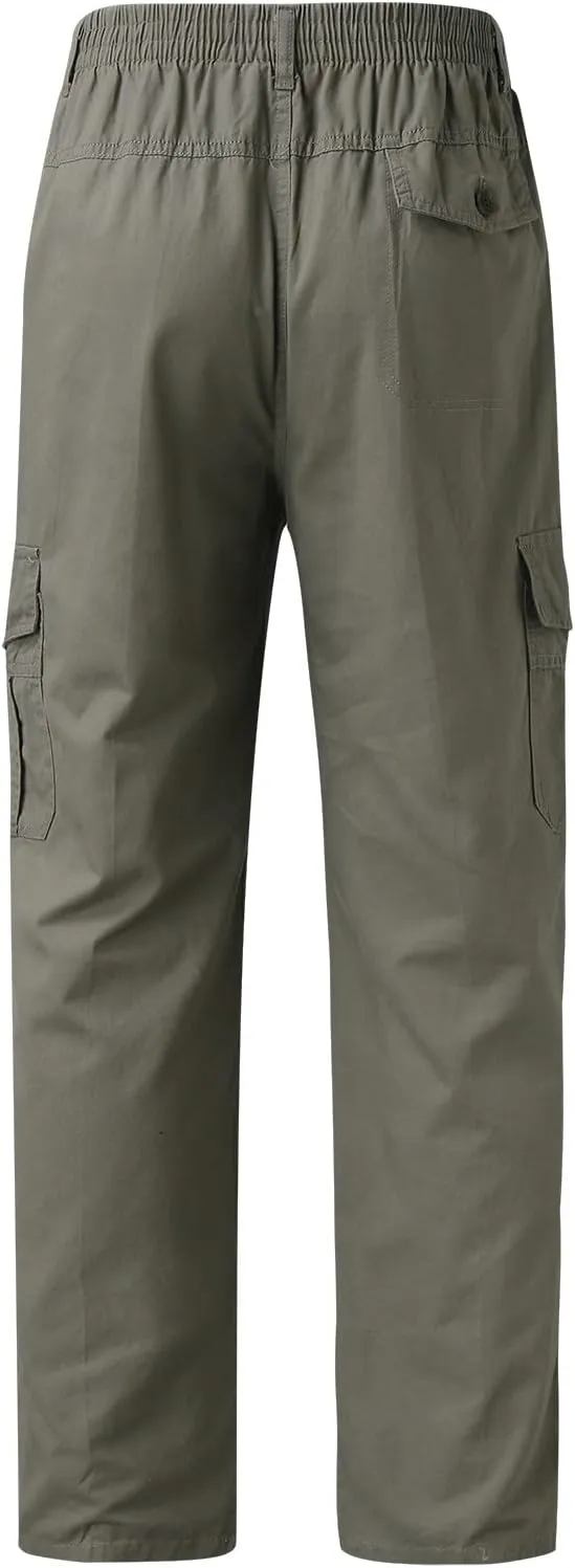 Cargo Pants for Men Big and Tall, Pants Men's Lightweight Relaxed Fit Cargo Pant Mens Work Hiking Ripstop Pants Cargo