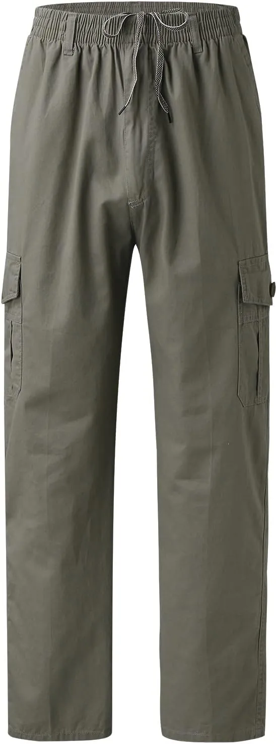 Cargo Pants for Men Big and Tall, Pants Men's Lightweight Relaxed Fit Cargo Pant Mens Work Hiking Ripstop Pants Cargo