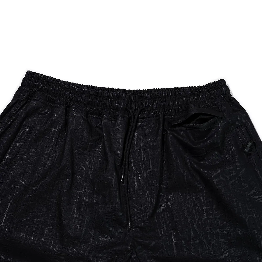 DSXBS SUPER WIDE VENTILATION PANTS BLACK LEATHER