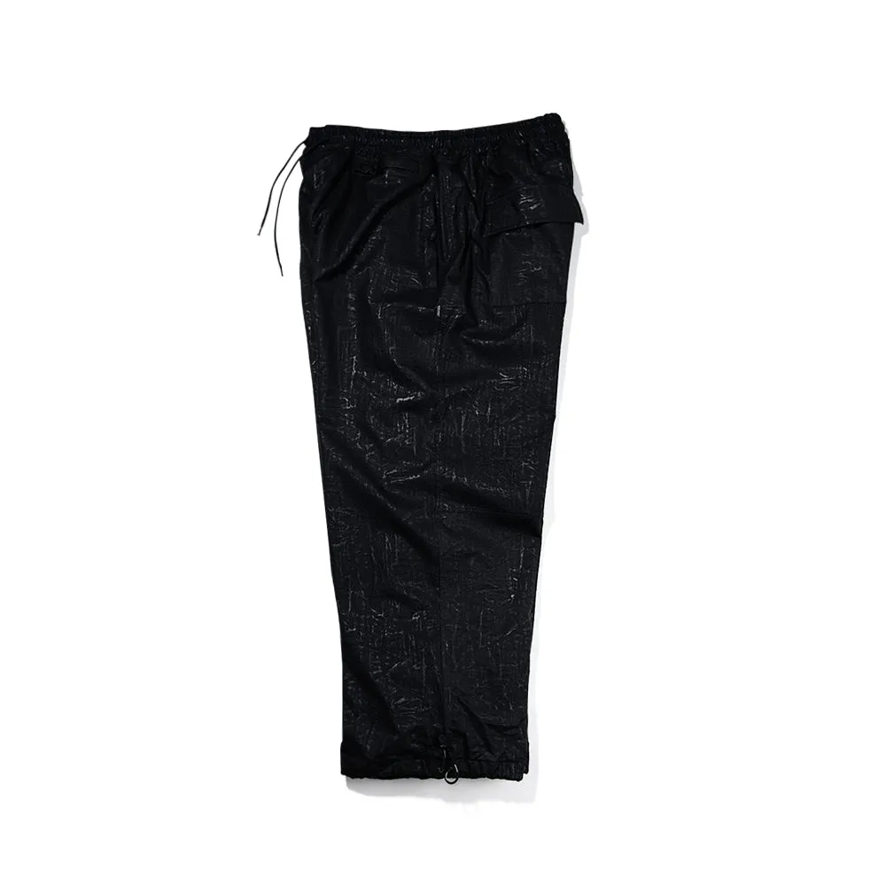 DSXBS SUPER WIDE VENTILATION PANTS BLACK LEATHER
