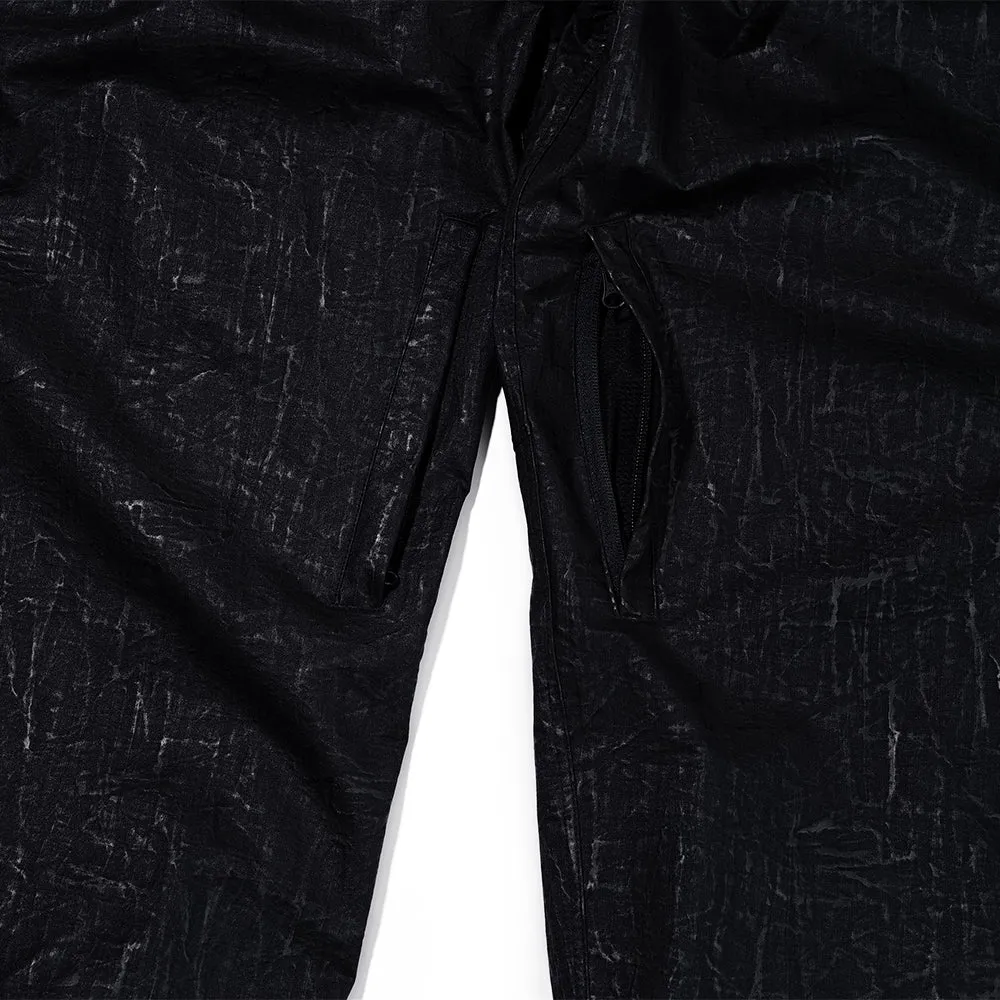 DSXBS SUPER WIDE VENTILATION PANTS BLACK LEATHER