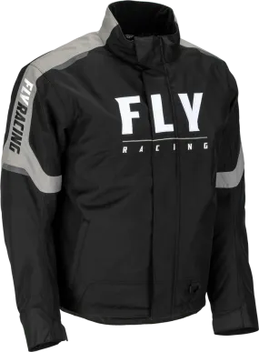 Fly Racing Outpost Snowmobile Jacket Black Grey