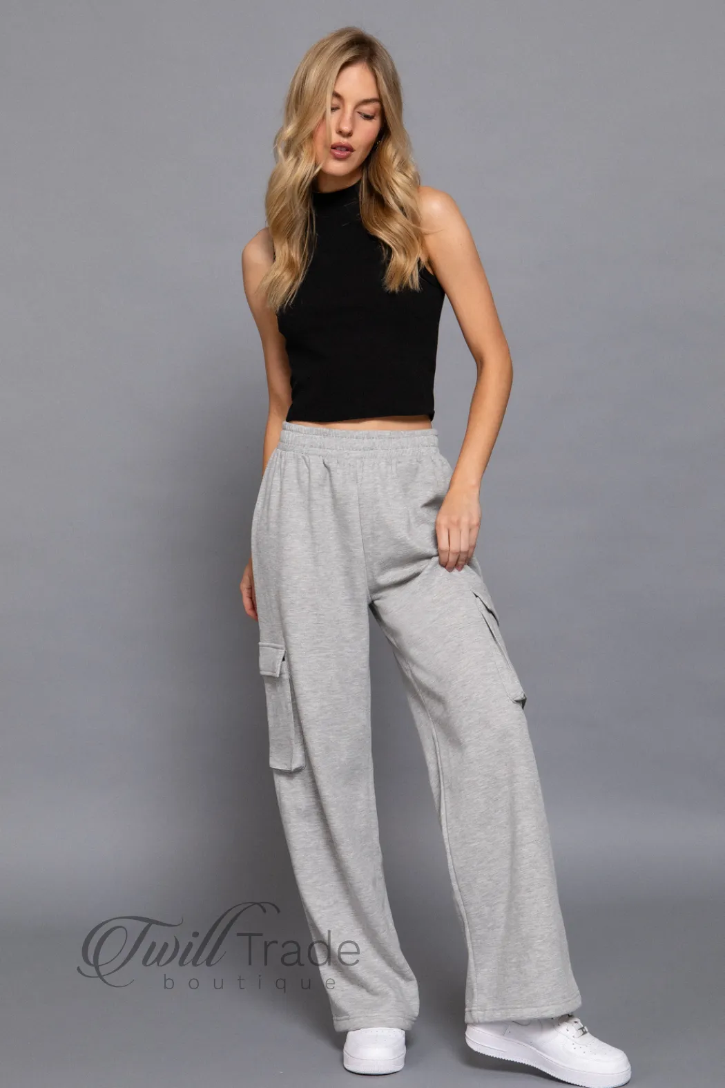French Terry Cargo Pants
