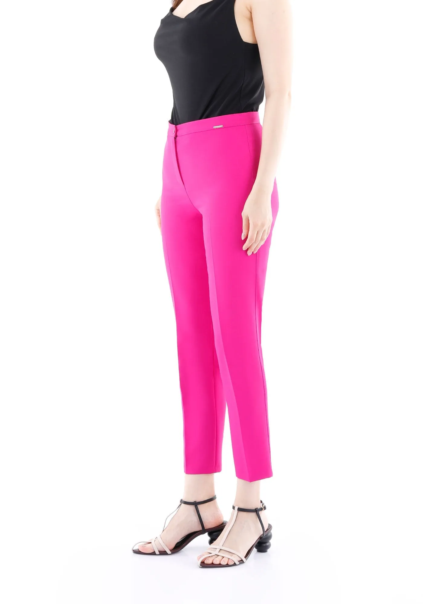 Fuchsia Ankle Length Skinny Pants