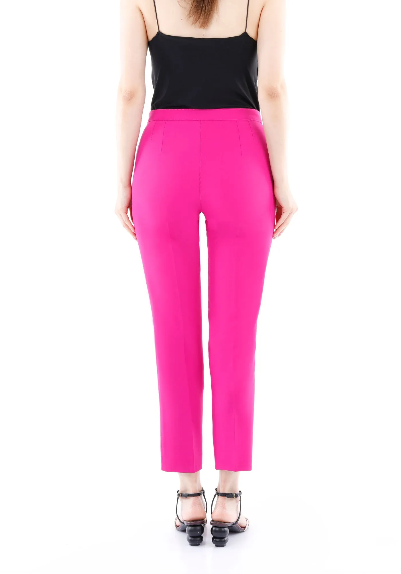 Fuchsia Ankle Length Skinny Pants