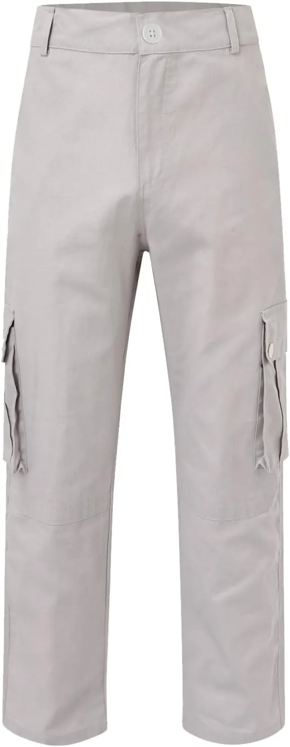 Men's Wild Cargo Pants Men's Casual Cargo Pants Military Army Camo Pants Combat Work Pants with 8 Pockets(No Belt) Men Pants