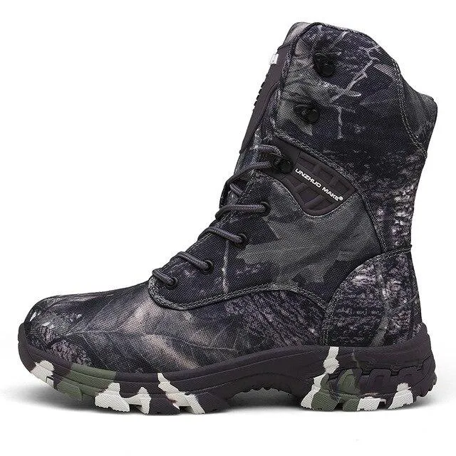 New Camo Military Boots Men Special Force Tactical Botas Outdoor Desert Non-slip Combat Shoes Waterproof Man Hiking Hunting Boot