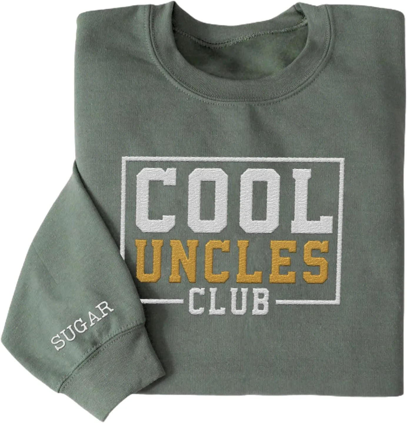 Personalized Embroidered Uncle Sweatshirt Est 2024, Cool Uncles Club Vintage Hoodie for Fathers Day