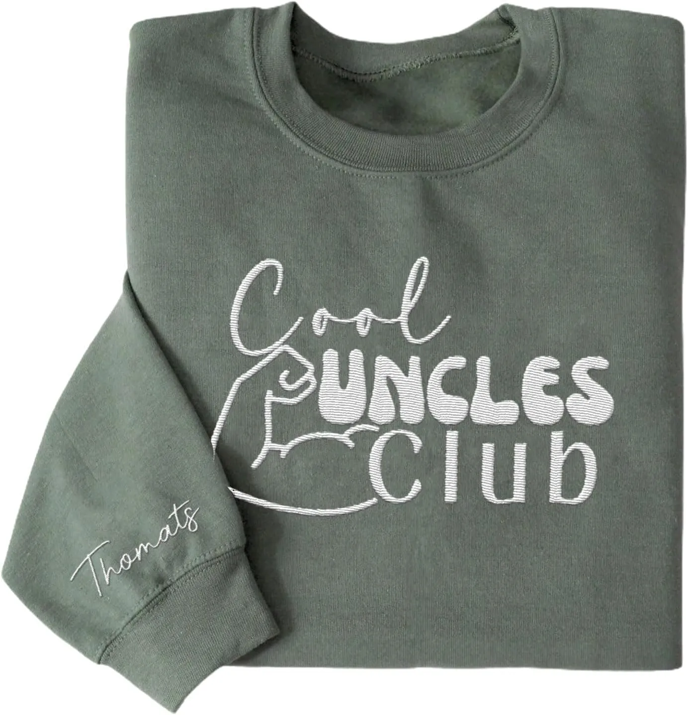 Personalized Embroidered Uncle Sweatshirt Est 2024, Cool Uncles Club Vintage Hoodie for Fathers Day