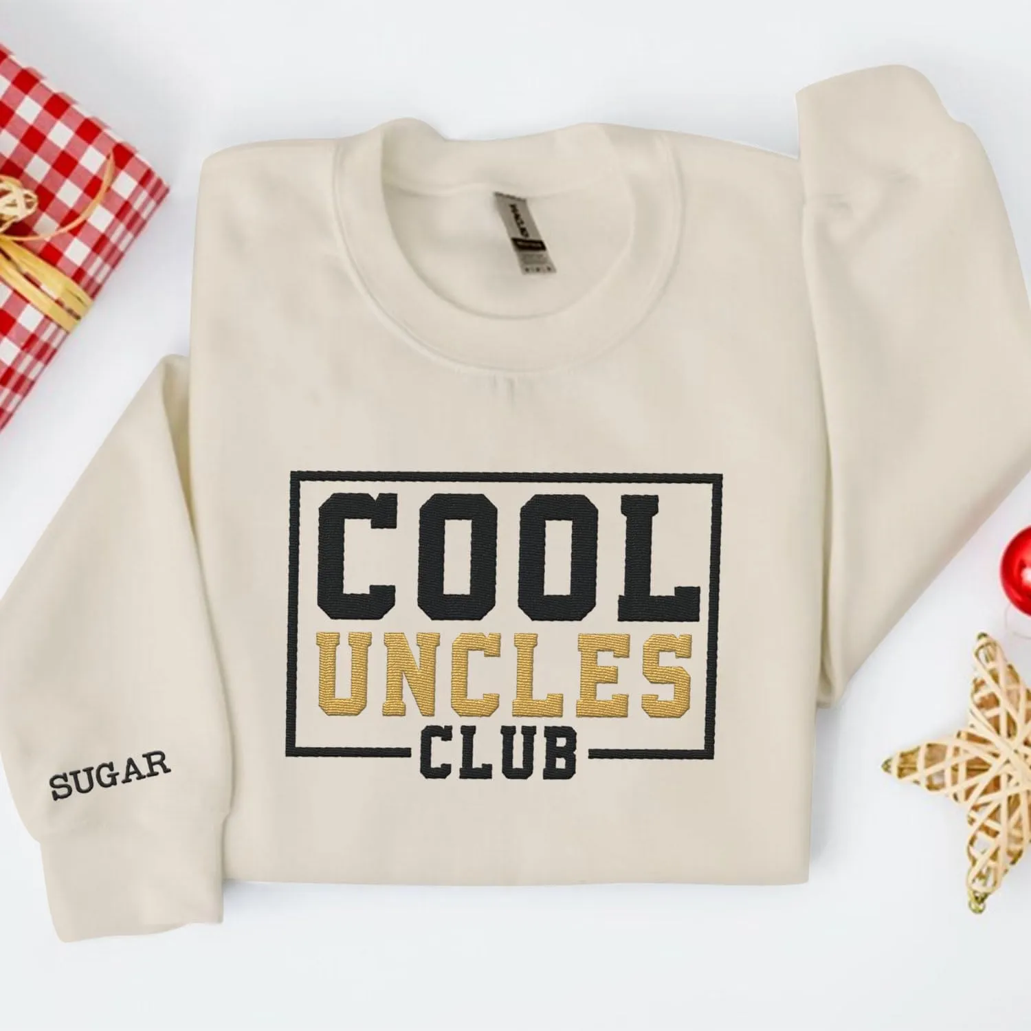 Personalized Embroidered Uncle Sweatshirt Est 2024, Cool Uncles Club Vintage Hoodie for Fathers Day