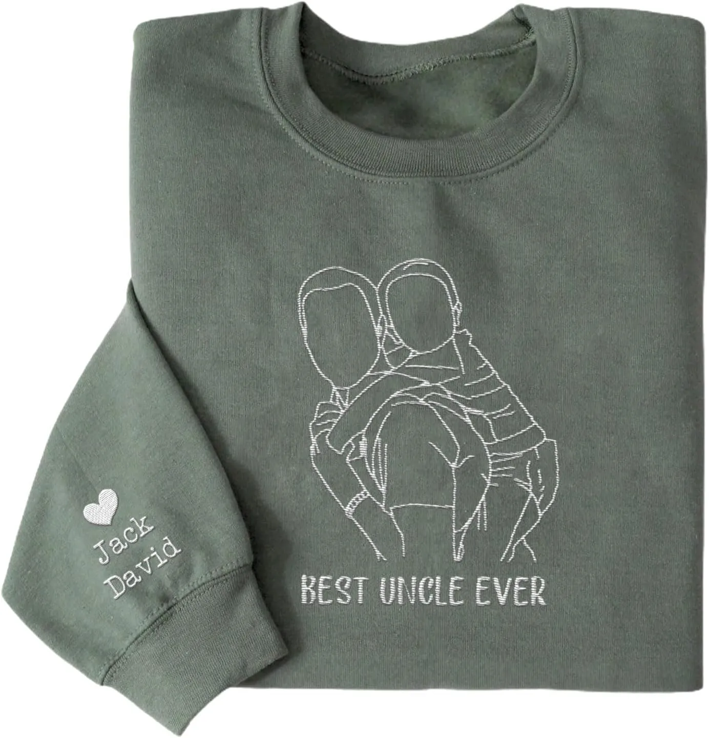 Personalized Embroidered Uncle Sweatshirt Est 2024, Cool Uncles Club Vintage Hoodie for Fathers Day