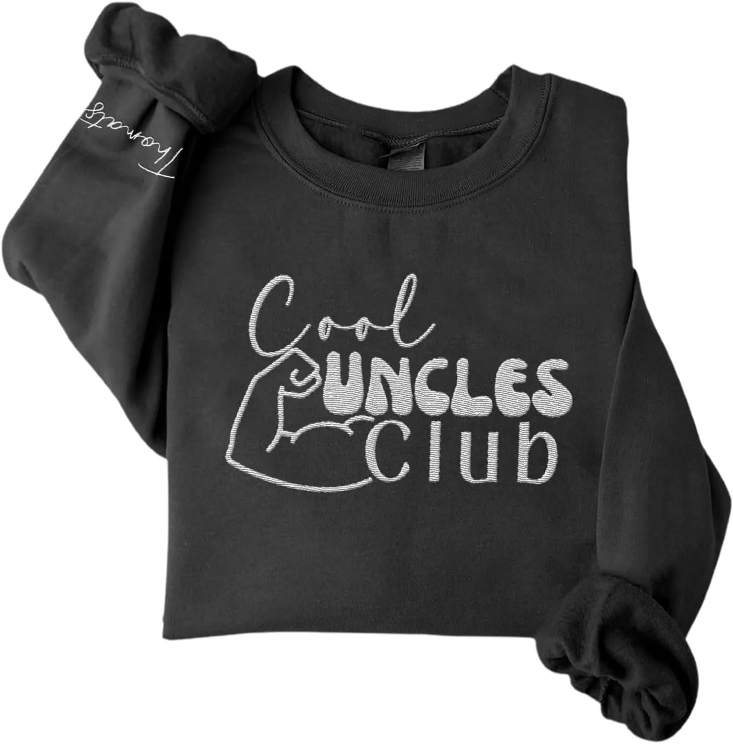 Personalized Embroidered Uncle Sweatshirt Est 2024, Cool Uncles Club Vintage Hoodie for Fathers Day