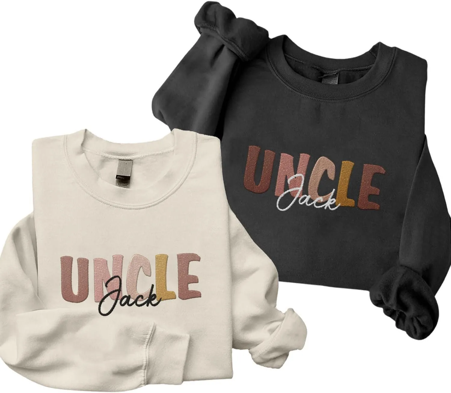 Personalized Embroidered Uncle Sweatshirt Est 2024, Cool Uncles Club Vintage Hoodie for Fathers Day