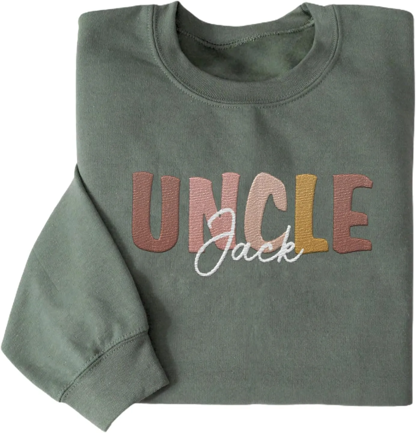 Personalized Embroidered Uncle Sweatshirt Est 2024, Cool Uncles Club Vintage Hoodie for Fathers Day
