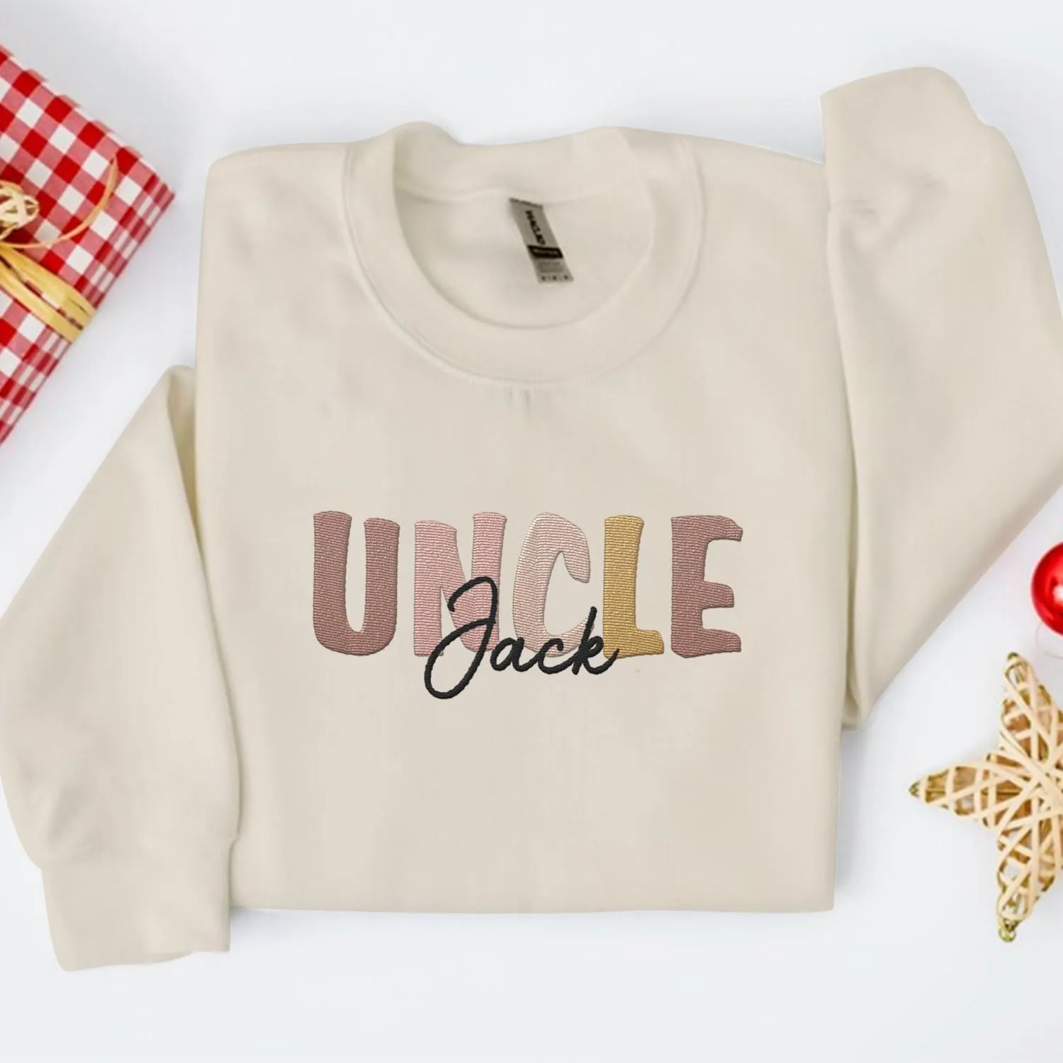 Personalized Embroidered Uncle Sweatshirt Est 2024, Cool Uncles Club Vintage Hoodie for Fathers Day